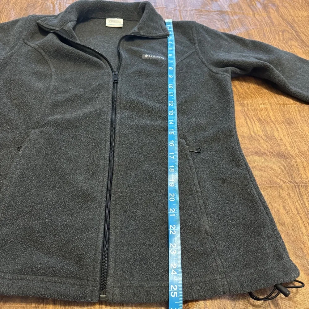 Women's Columbia Benton Springs Fleece Full Zip Jacket, S, Charcoal Heather Gray - Image 8