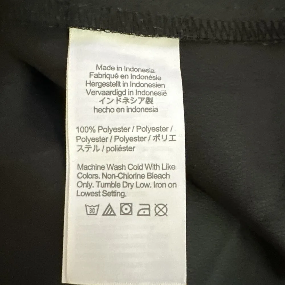 J Crew Women Drapey Shirt Dress Size M Black Satin-back Crepe Button Long Sleeve - Image 10