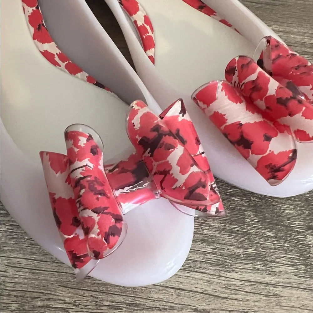 Mel Dreamed by Melissa Pop VII Bow Flats Shoes Women’s Size 8 PVC Flexible Scent - Image 11