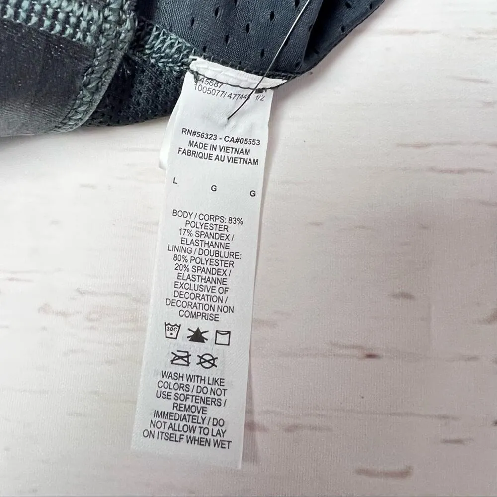 Nike Women’s Black Camo Athletic Sporty Racerback Bra Sz L - Image 12