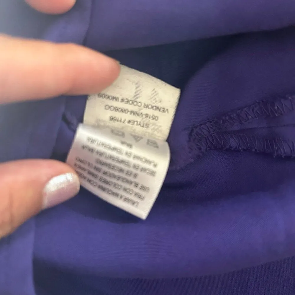 Grey’s Anatomy by Barco purple scrubs top tee short sleeve sz small women’s - Image 6