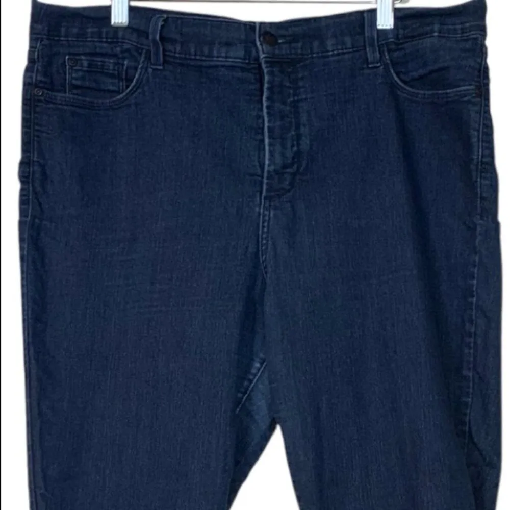 NYDJ Women's Dark Wash Crop High Rise Stretch Slimming Jeans Plus Size 18 - Image 5