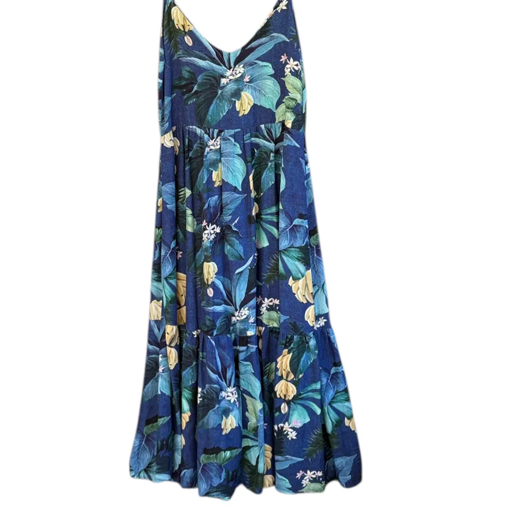 EUC Anthropologie Farm Rio Tropical Floral Maxi Dress Size Small - Image 7