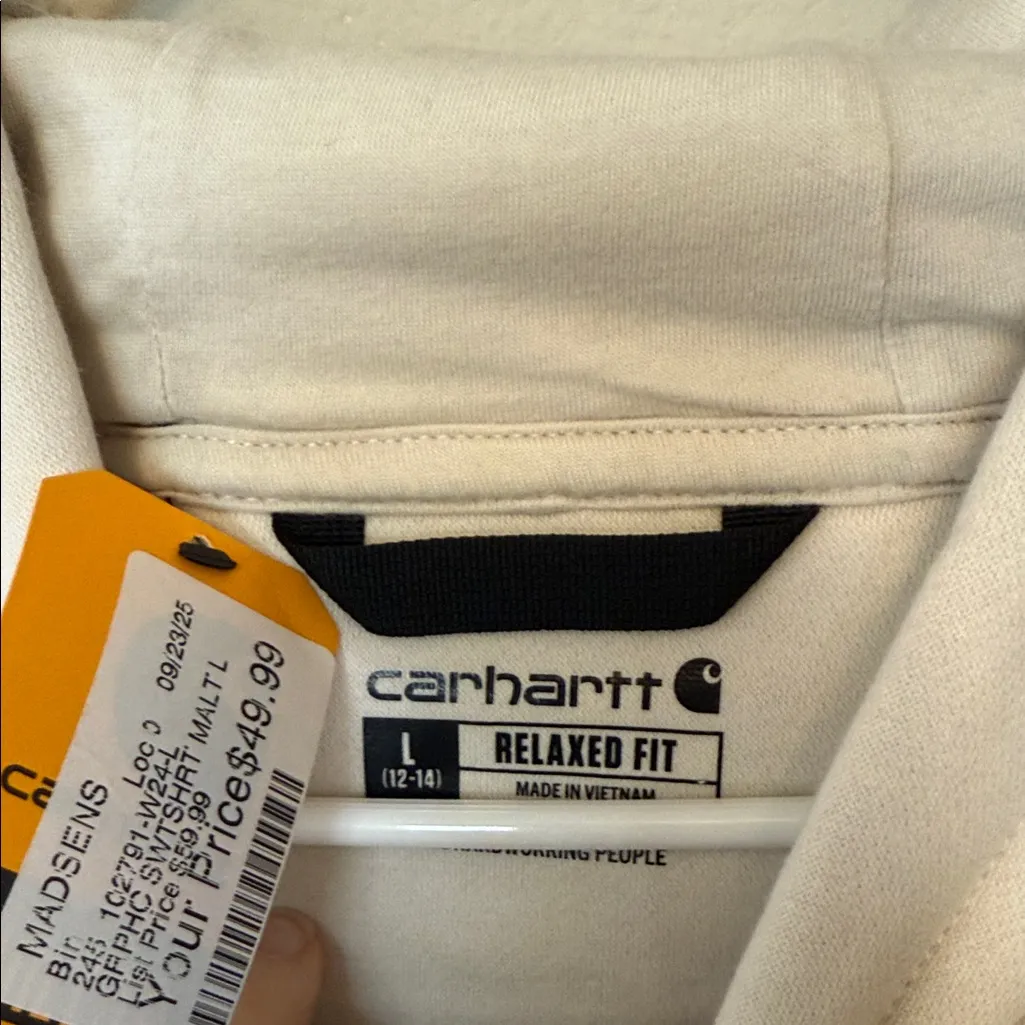 NWT Carhartt Women’s Hoodie with Gold Accents - Image 2