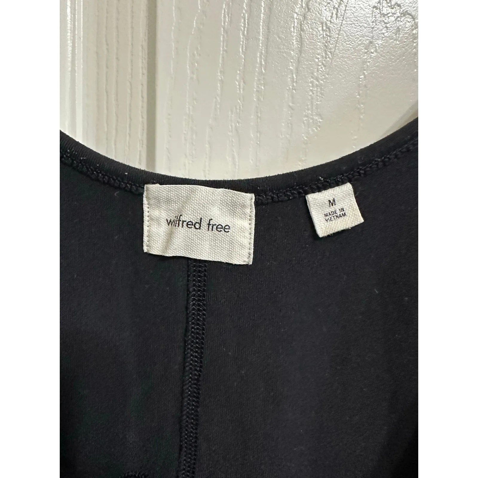 Wilfred  Free divinity jumpsuit Full-length‎ stretch unitard black size Medium - Image 2