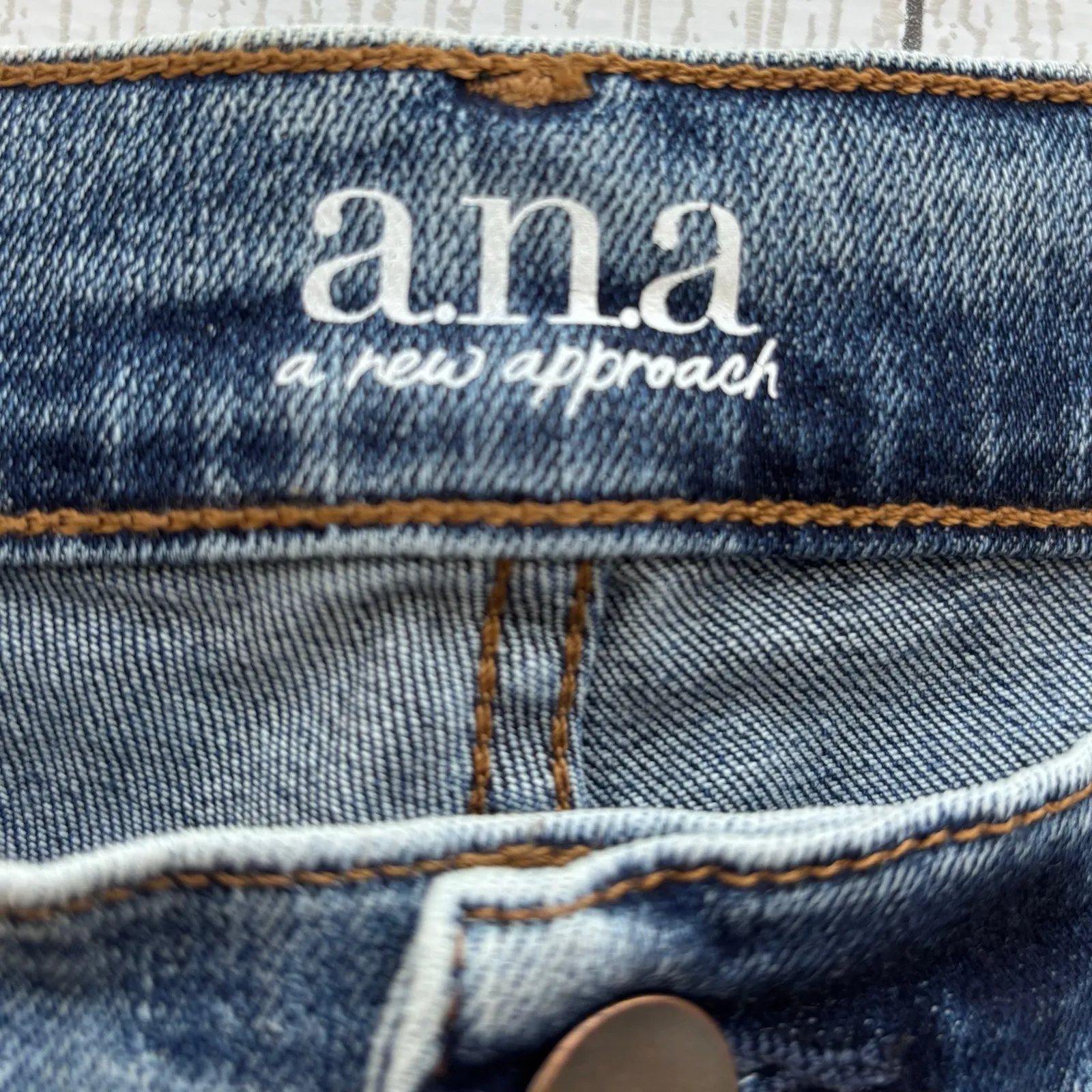 a.n.a. A New Approach High Rise Skinny Jeans NWT Size 18 Stretch Denim Blue - Image 9