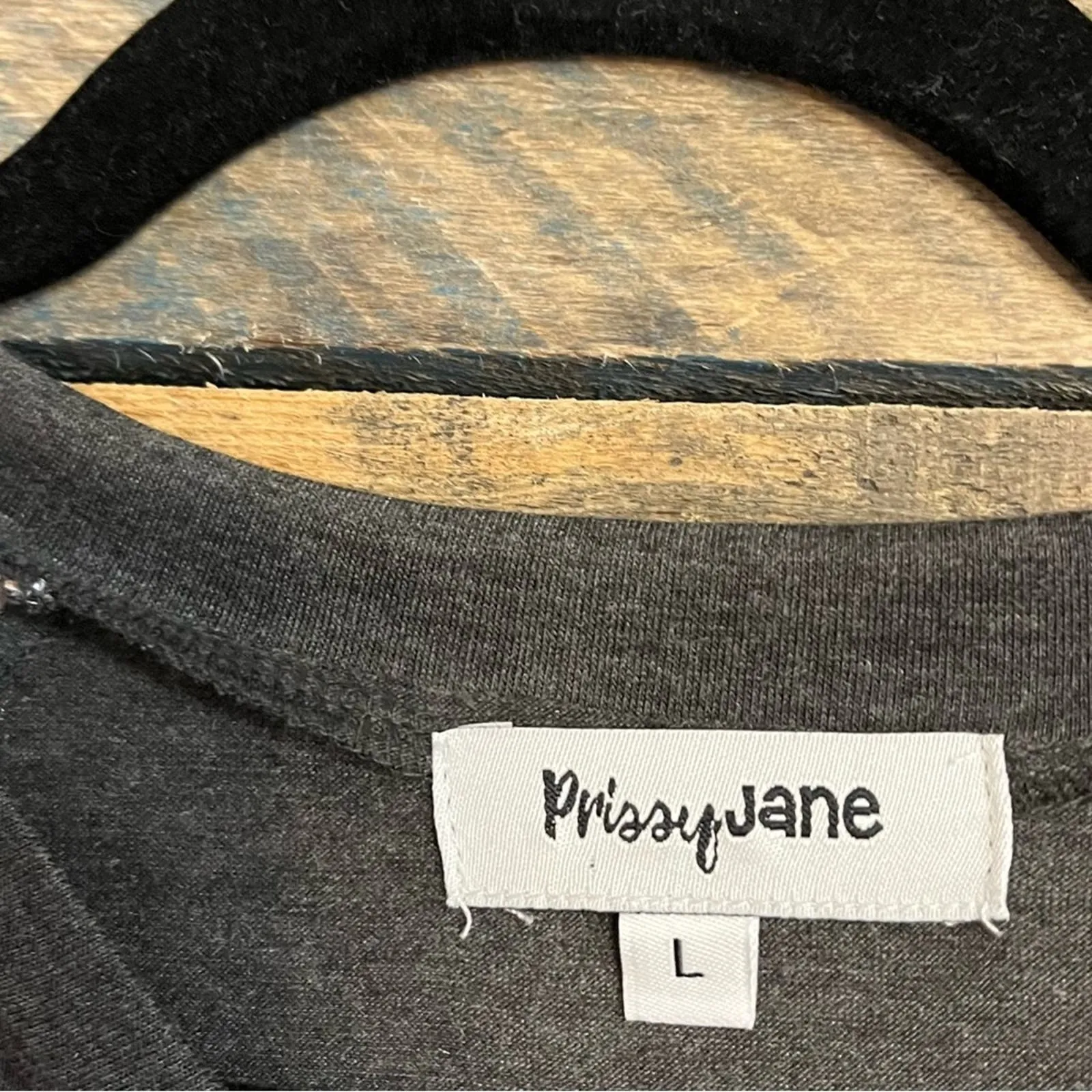 Play‎ Me Some Koe Gray Aztec Print Raglan 3/4 Sleeve Top Size Large - Image 6