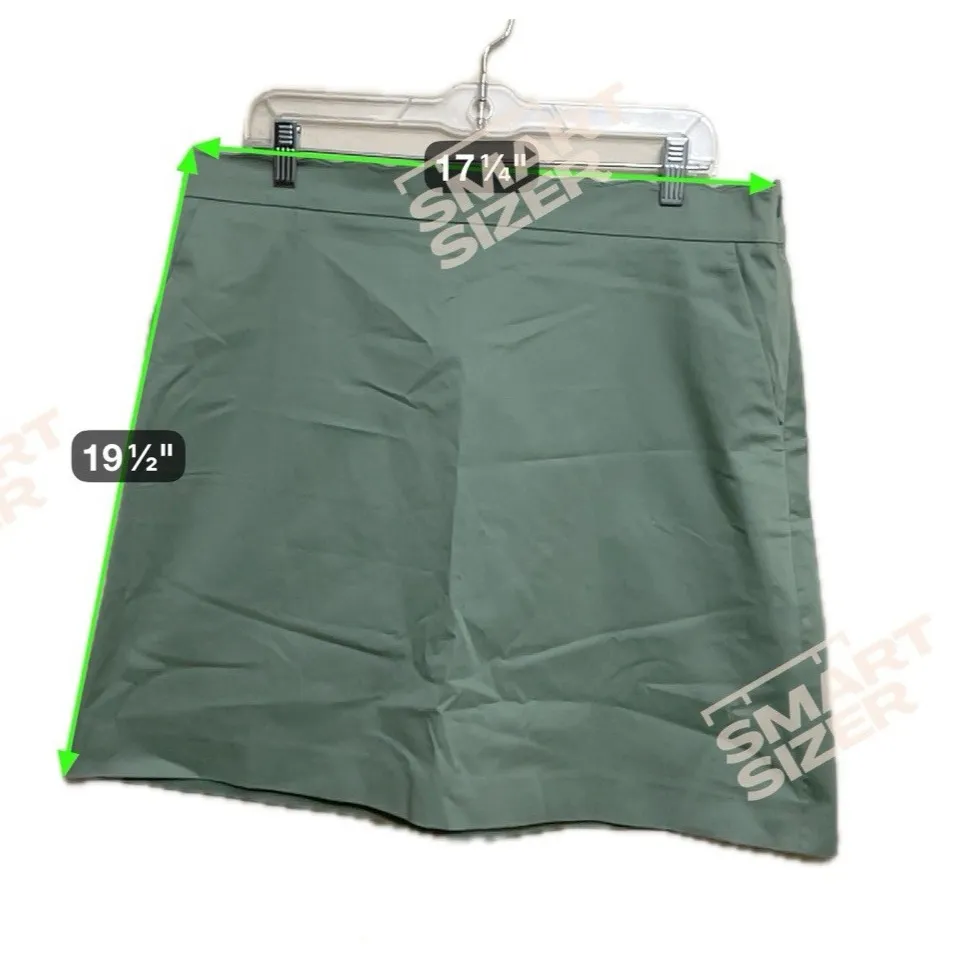 Brooks‎ Brothers 364 Petites size  12  Green Seersucker Skirt  pencil - Image 11
