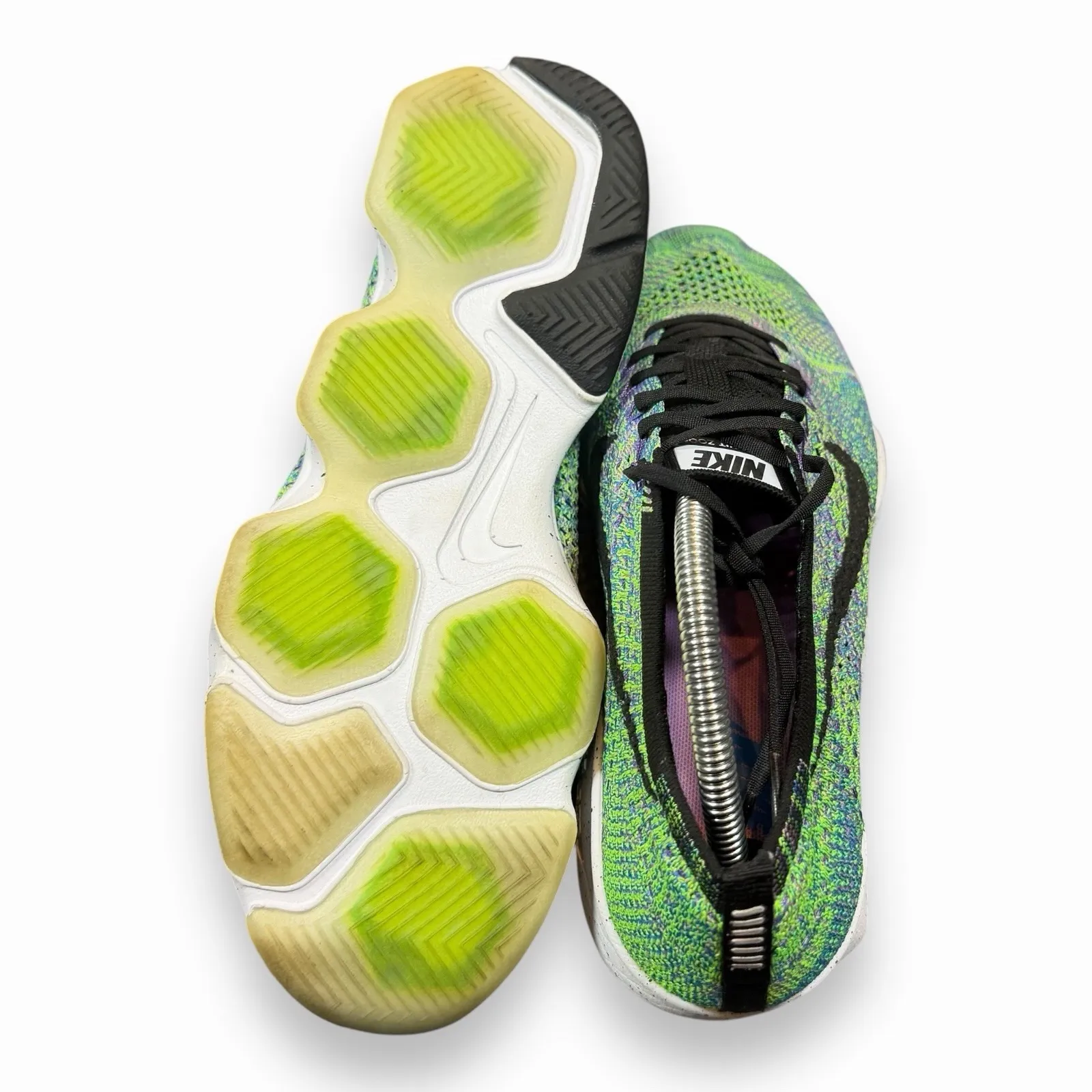 Nike Flyknit Zoom Women 10.5 Multicolor Agility Potion Running Shoes Sneaker - Image 7