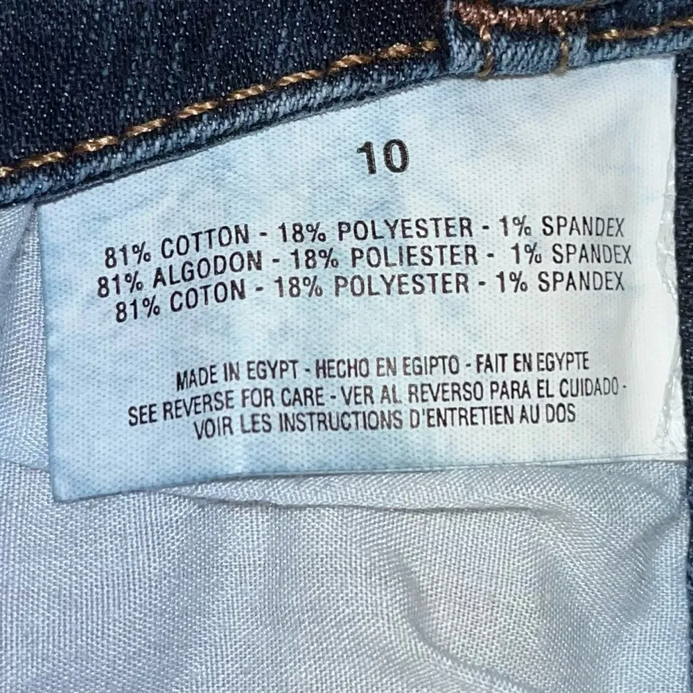 BANDOLINO Blu Women’s High Rise Blue Denim Jean Capri 10 Dark Wash - Image 8