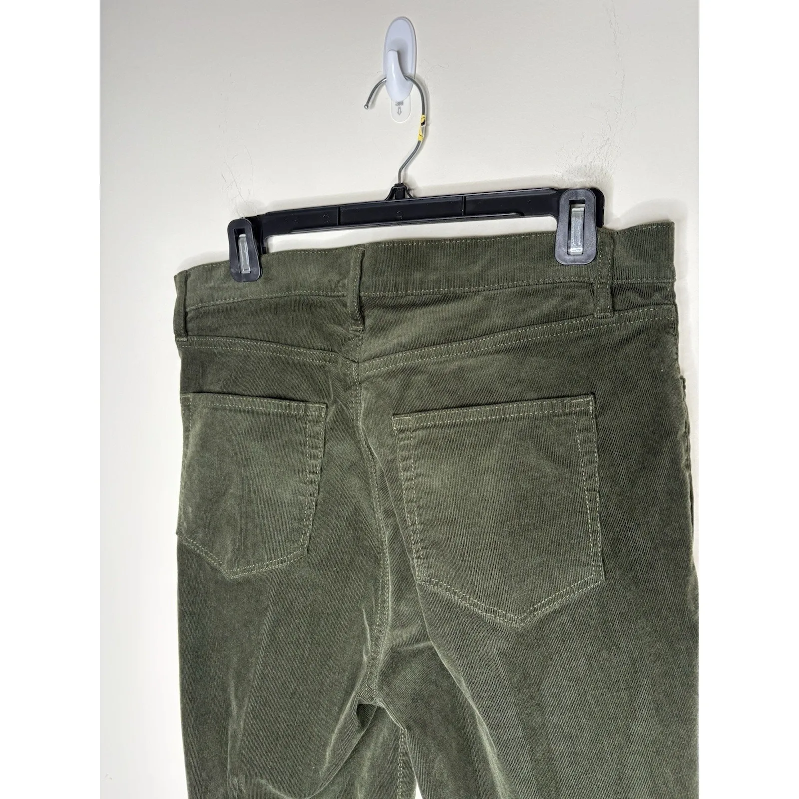 Ann Taylor LOFT Corduroy Pants Womens Size 10 Olive Green Skinny Straight Leg - Image 4