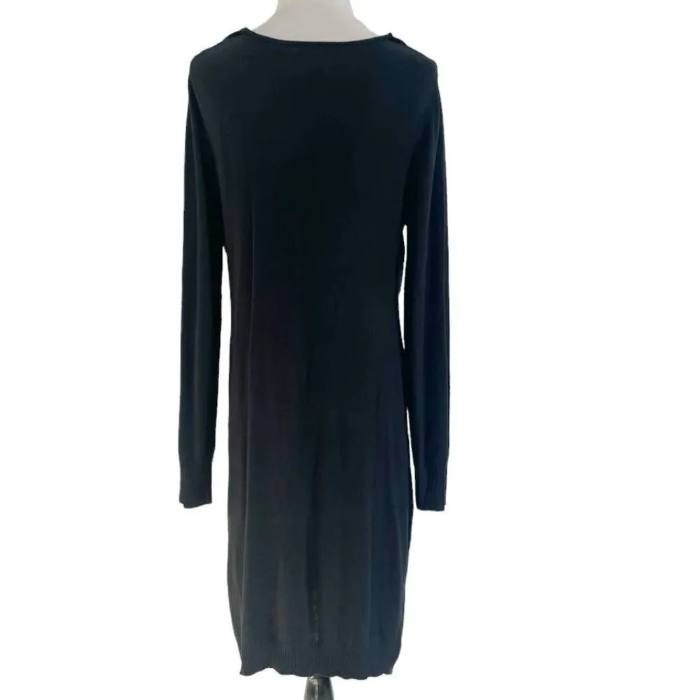 Kerisma Size XL Dress Embellished Boho Lagenlook Long Sleeve Cashmere Blend - Image 4