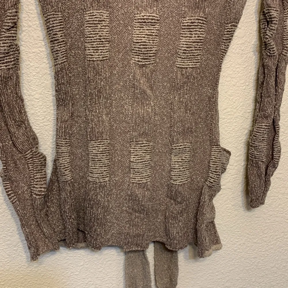 BKE tan cardigan sweater sz M comfy cozy fall winter preppy business casual - Image 9