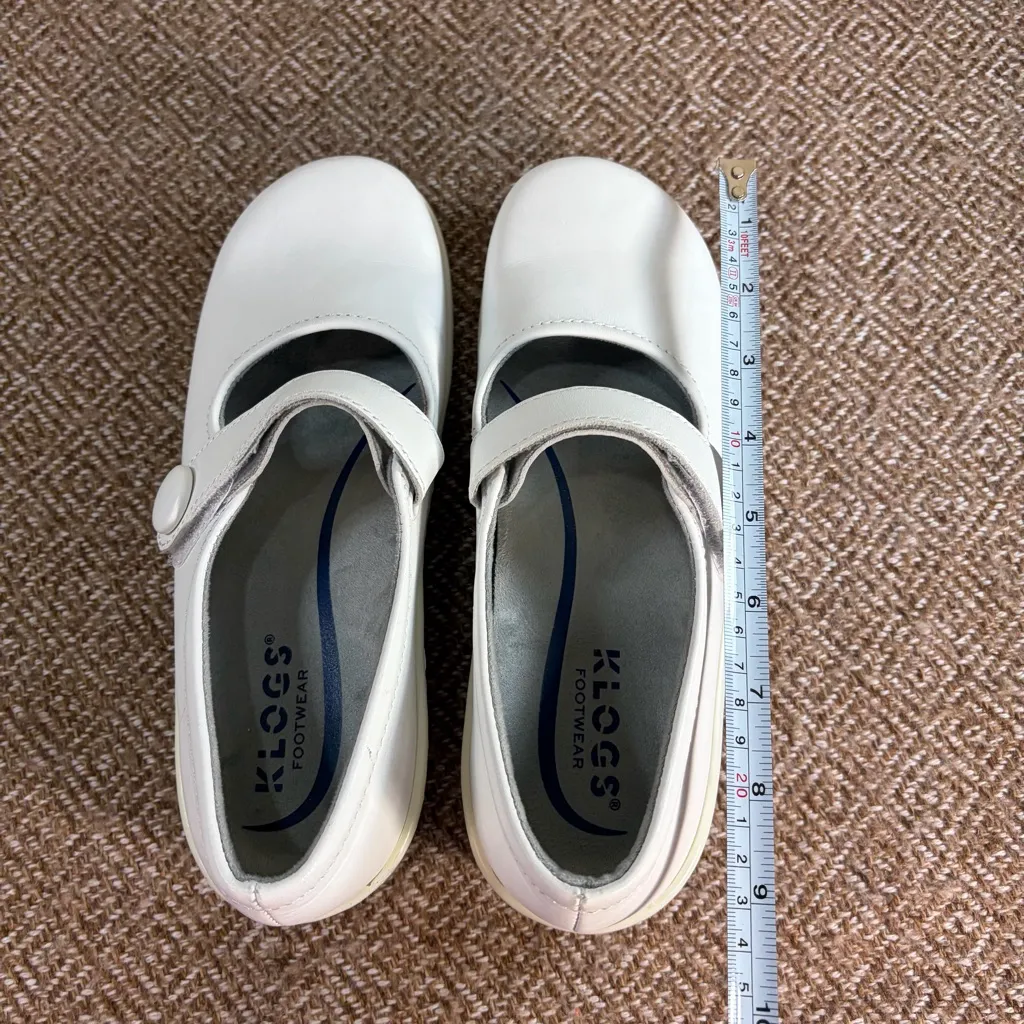 KLOGS Ashley Mary Jane Nursing Clogs Comfort Shoes Slip Resistant Sz6.5 Career White Size 6.5 - Image 10