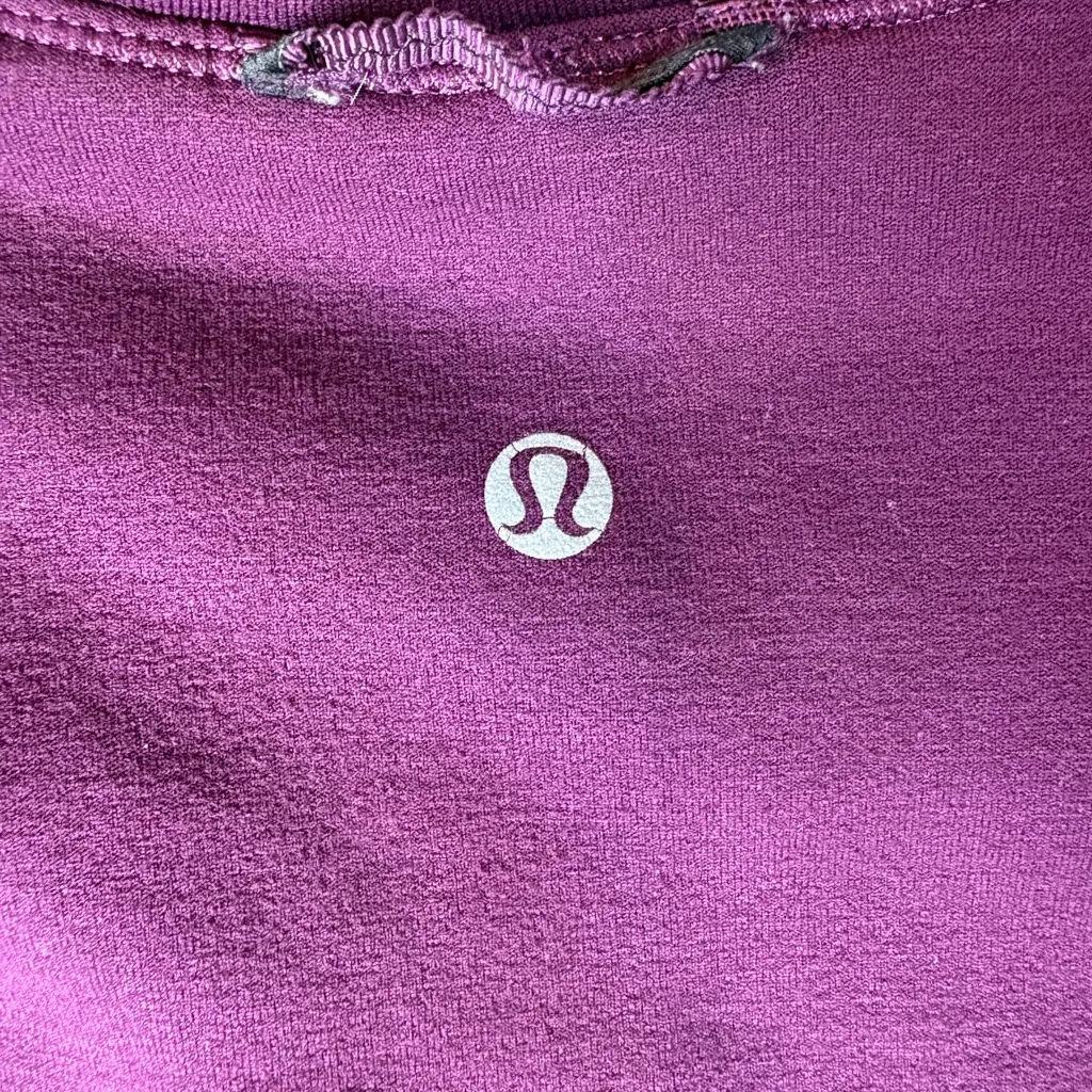 LULULEMON Women’s Jersey Crew Neck Plum Fleece Lined Pullover - Image 4
