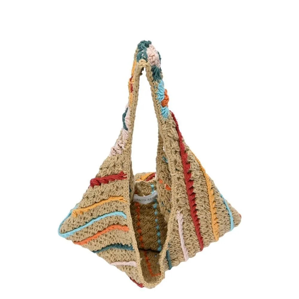 ANTIK KRAFT LILY'S CRAFTED CROCHET SLOUCHY HOBO - Image 3