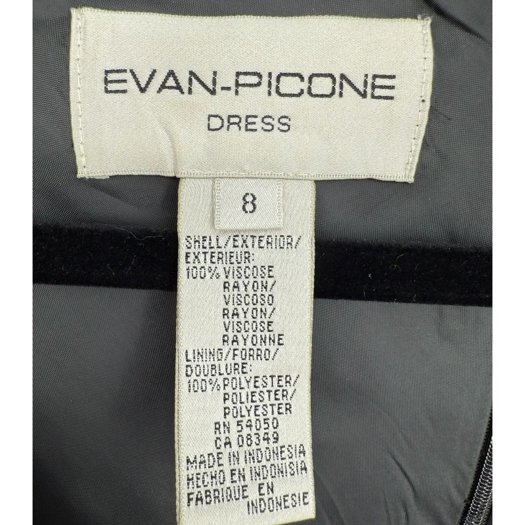 Evan Picone Sleeveless Floral Midi Dress Size 8 Feminine Romantic‎ Fairy Vintage - Image 3