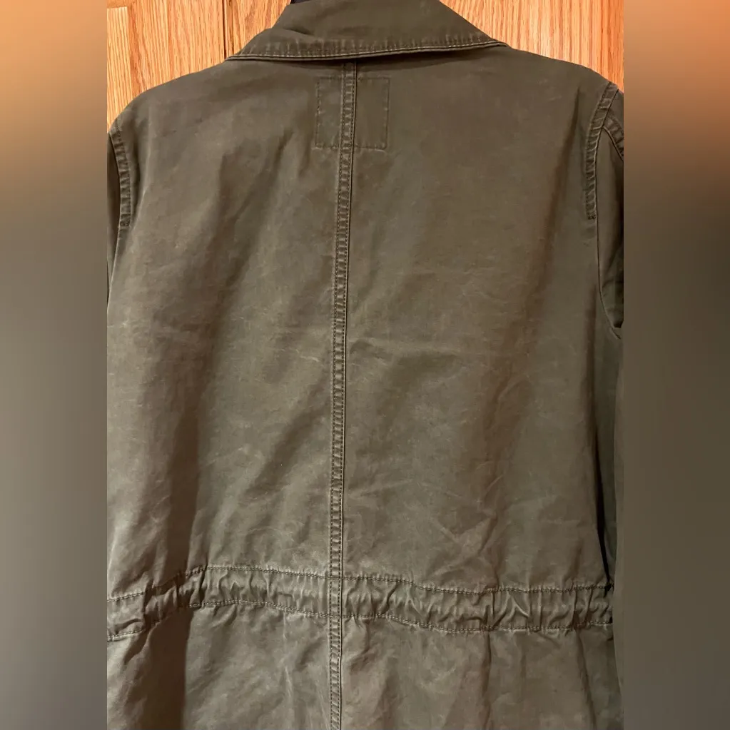 Madewell Olive Foliage Green Surplus Utility Jacket Full Zipper & Snaps‎ Size XS - Image 13
