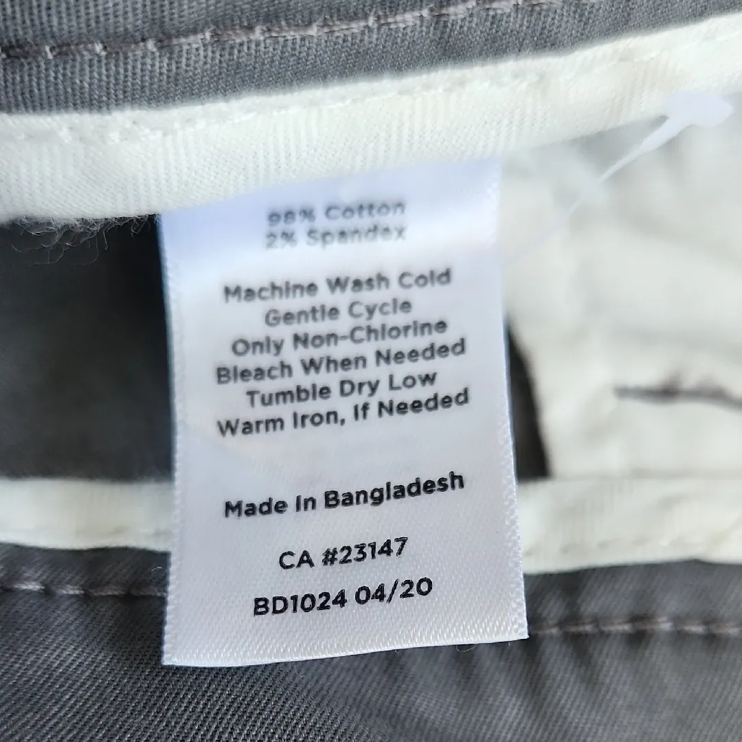 Talbots Straight Leg Chino Pants Gray 16W - Image 5