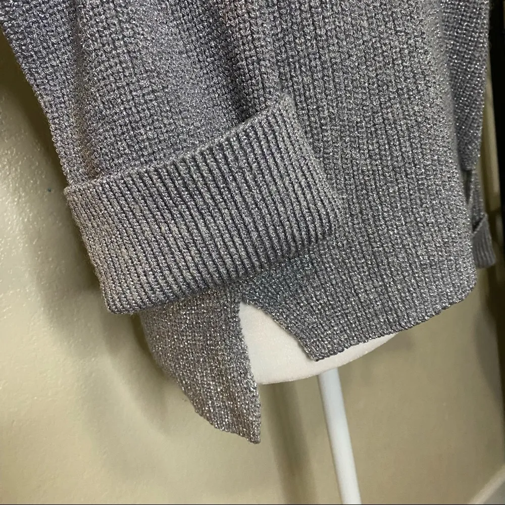 Joie Cicilia Wool Blend Merallic Sweater in Soft Heather Gray Size Small NWT - Image 7