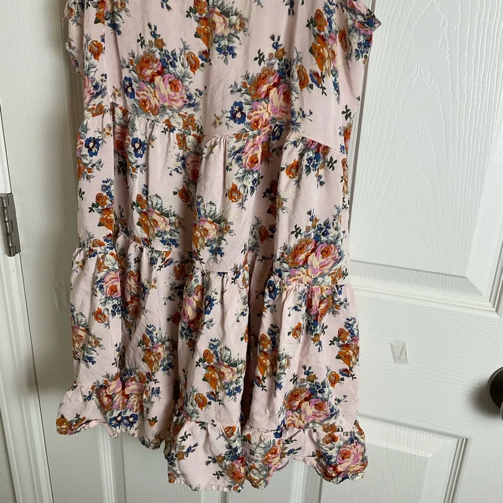 Forever 21 Floral Spaghetti Strap Dress size large Pink - Image 4