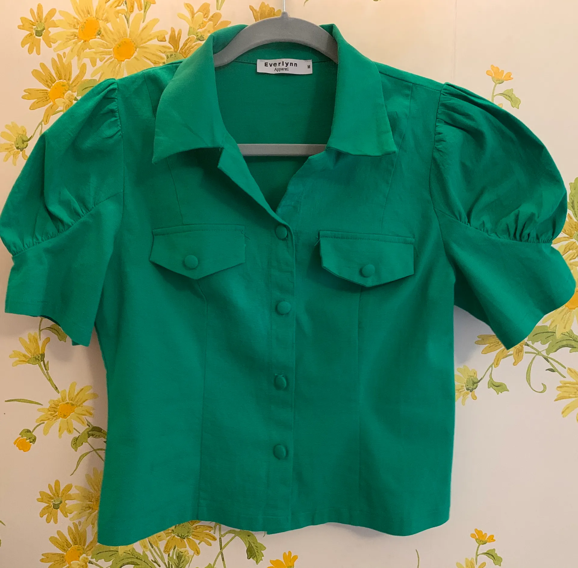 High waist Belted pants and top matching set green size M Size M - Image 17