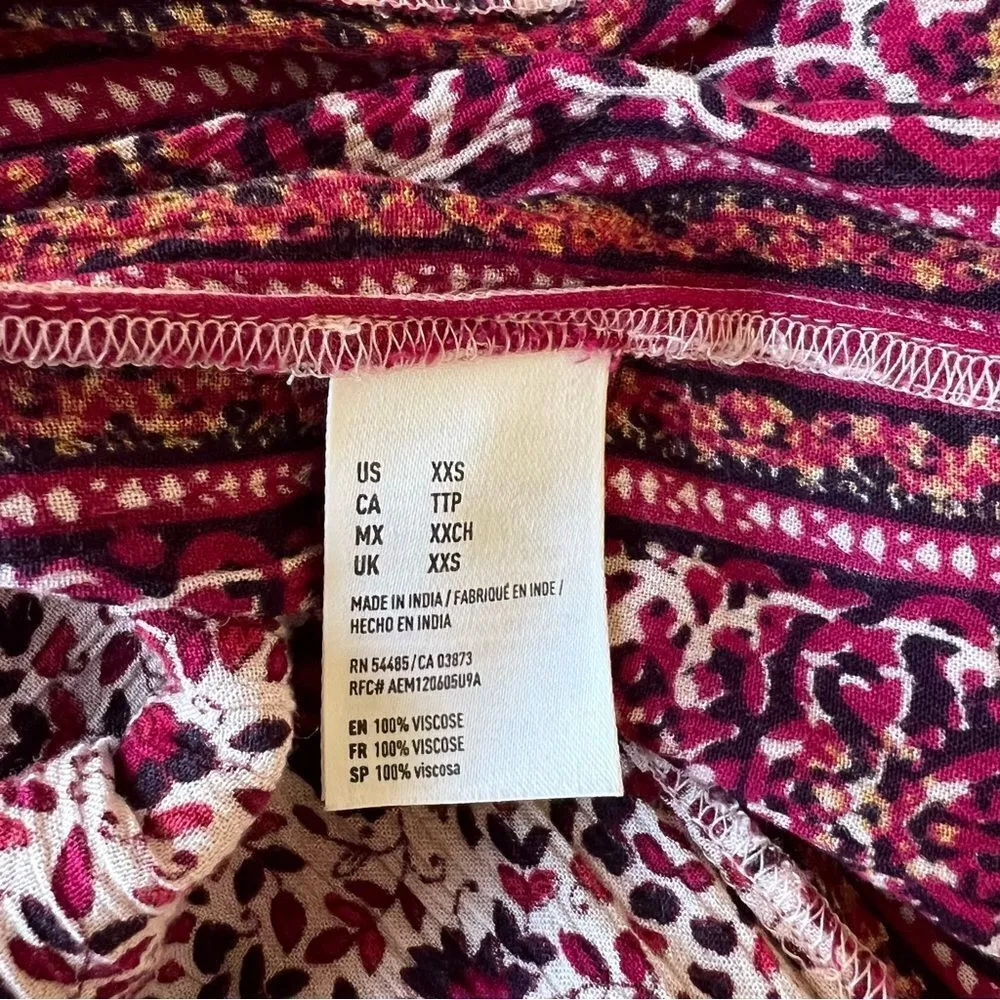 American Eagle Outfitters Boho Floral Pattern Mini Shift Dress - Image 7