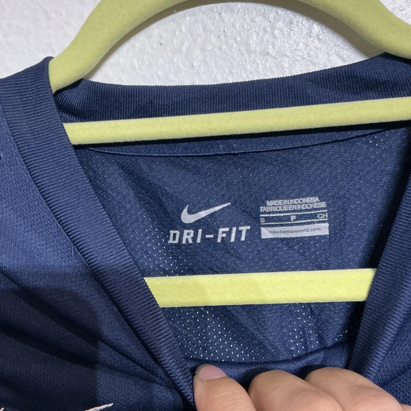 Nike Navy Dry Fit Side Cinch Top Sz S - Image 5