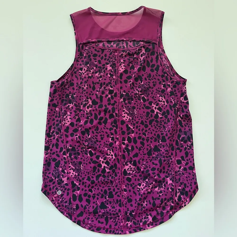 lululemon athletica Sculpt Tank Top Cheetah Camo Magenta Purple - Image 2