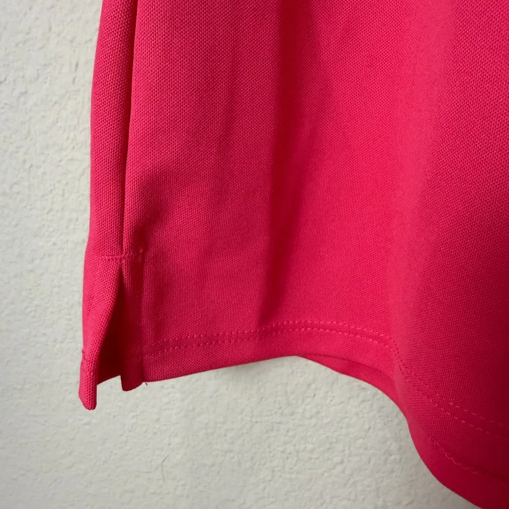 LADY HAGEN New NWT Pique Sleeveless Polo Shirt Size Medium Watermelon Shine - Image 7