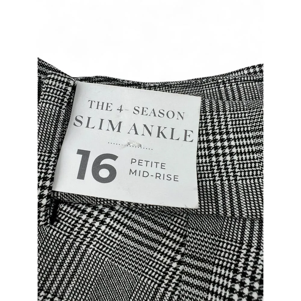 LANE BRYANT 16 Slim Ankle Fit 4-Season pants Trousers Plaid Flex Waistband NWT - Image 4