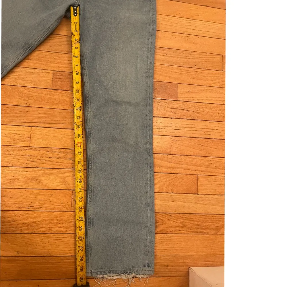 AGOLDE  distressed high waist‎ straight jeans size 25 women's - Image 2