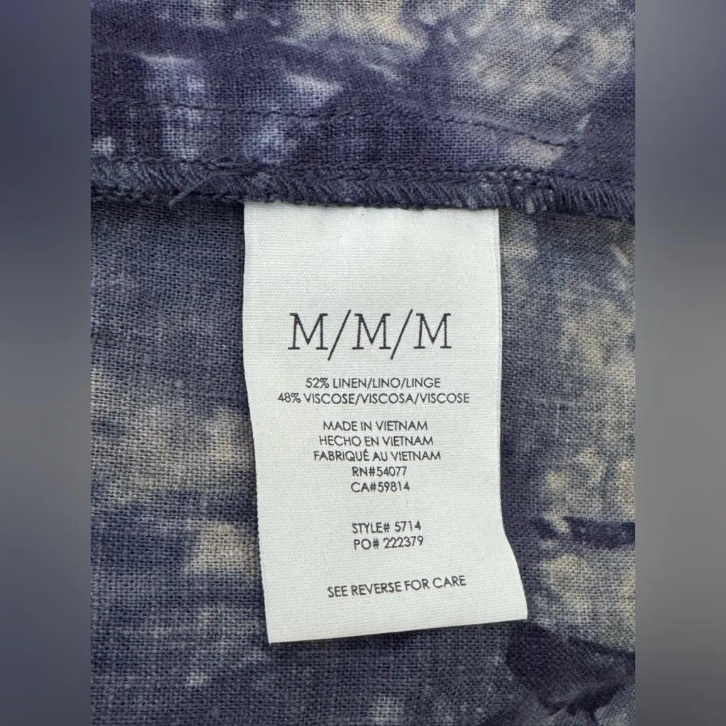 CAbi Women's Woodstock Tie-Dye Babydoll Blouse - Blue and Green Medium - Image 7