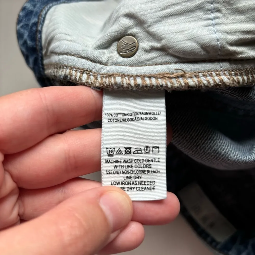 Free People We The Free Zip It Up Raw Hem Denim Mini Skirt Size‎ 27 - Image 9