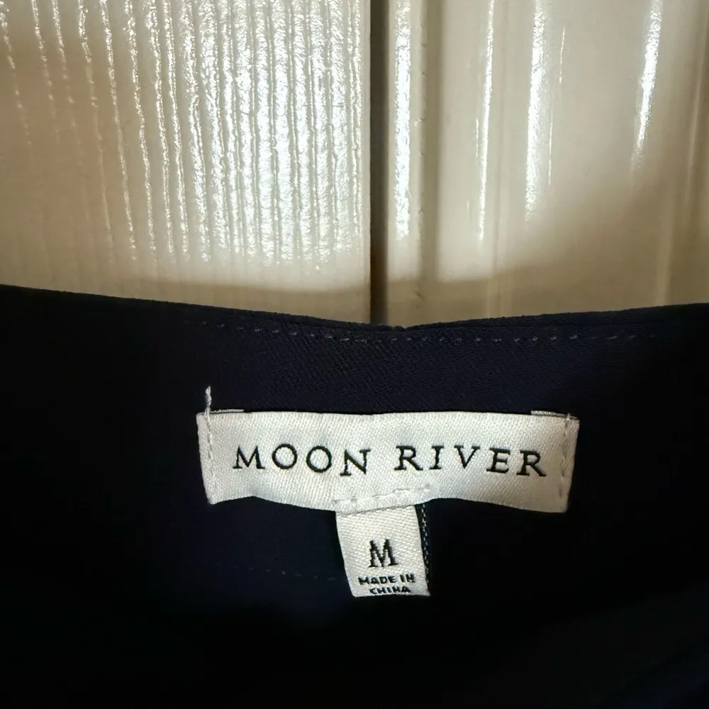Moon River Elegant Navy Blue Jumpsuit - Image 3