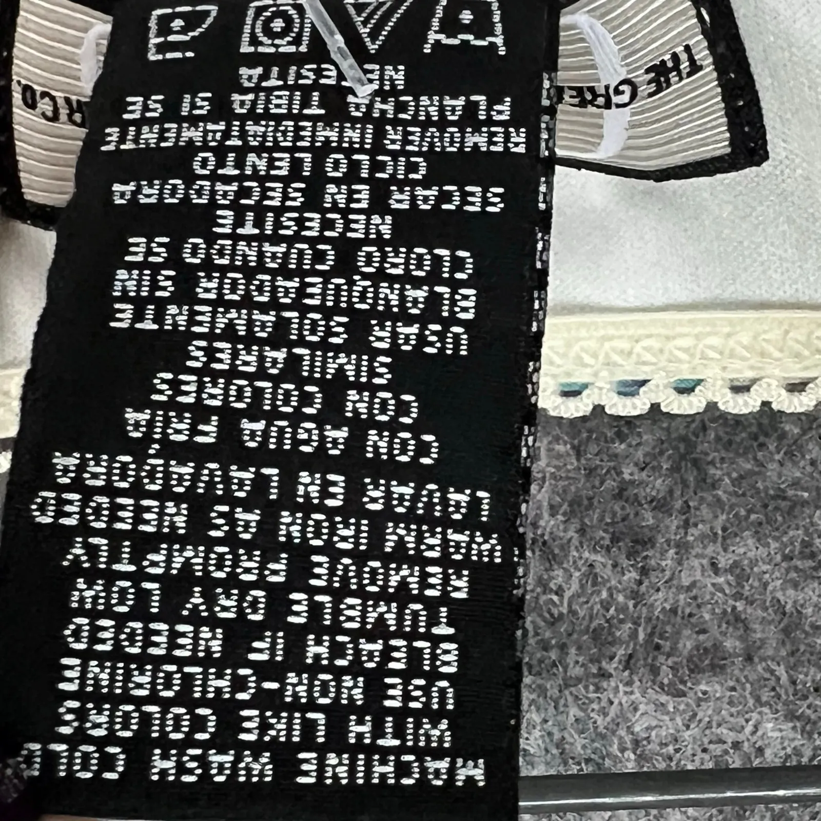 Vintage 90s Y2K GAS Skirt XL Beige Blue Floral Pull On Fairy Cottage Romantic - Image 9