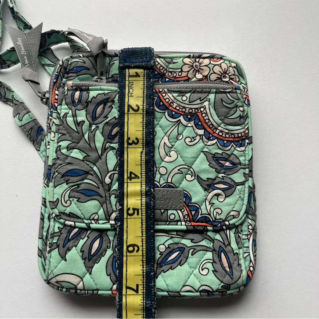 Vera Bradley Floral Crossbody Bag in Green and Blue - Image 5