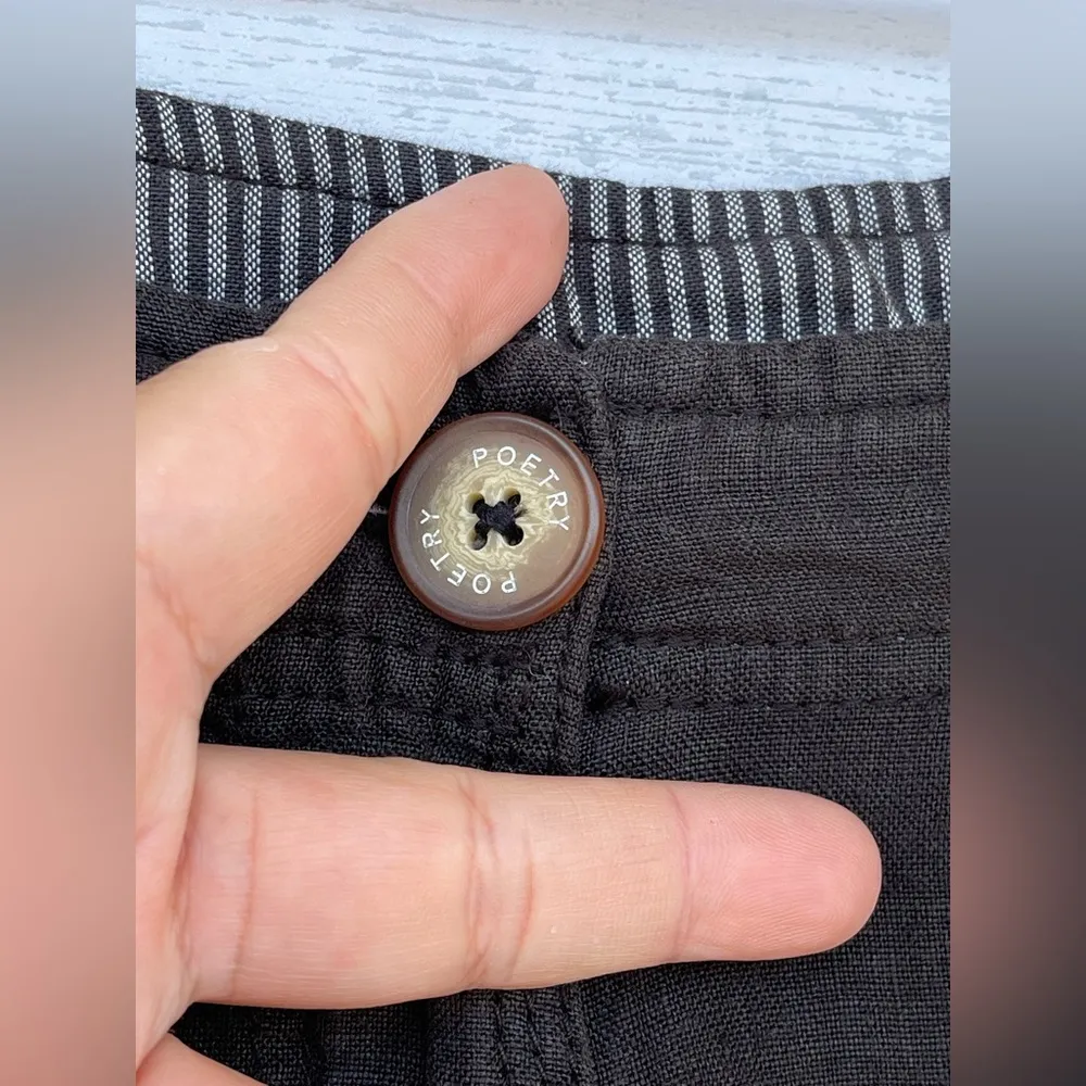 POETRY LINEN SHORTS SIZE 10 - Image 5