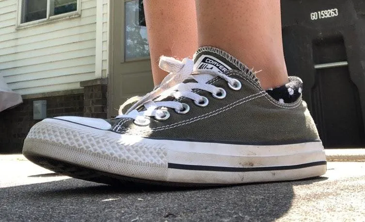 Converse Olive Green Low Top - Image 2