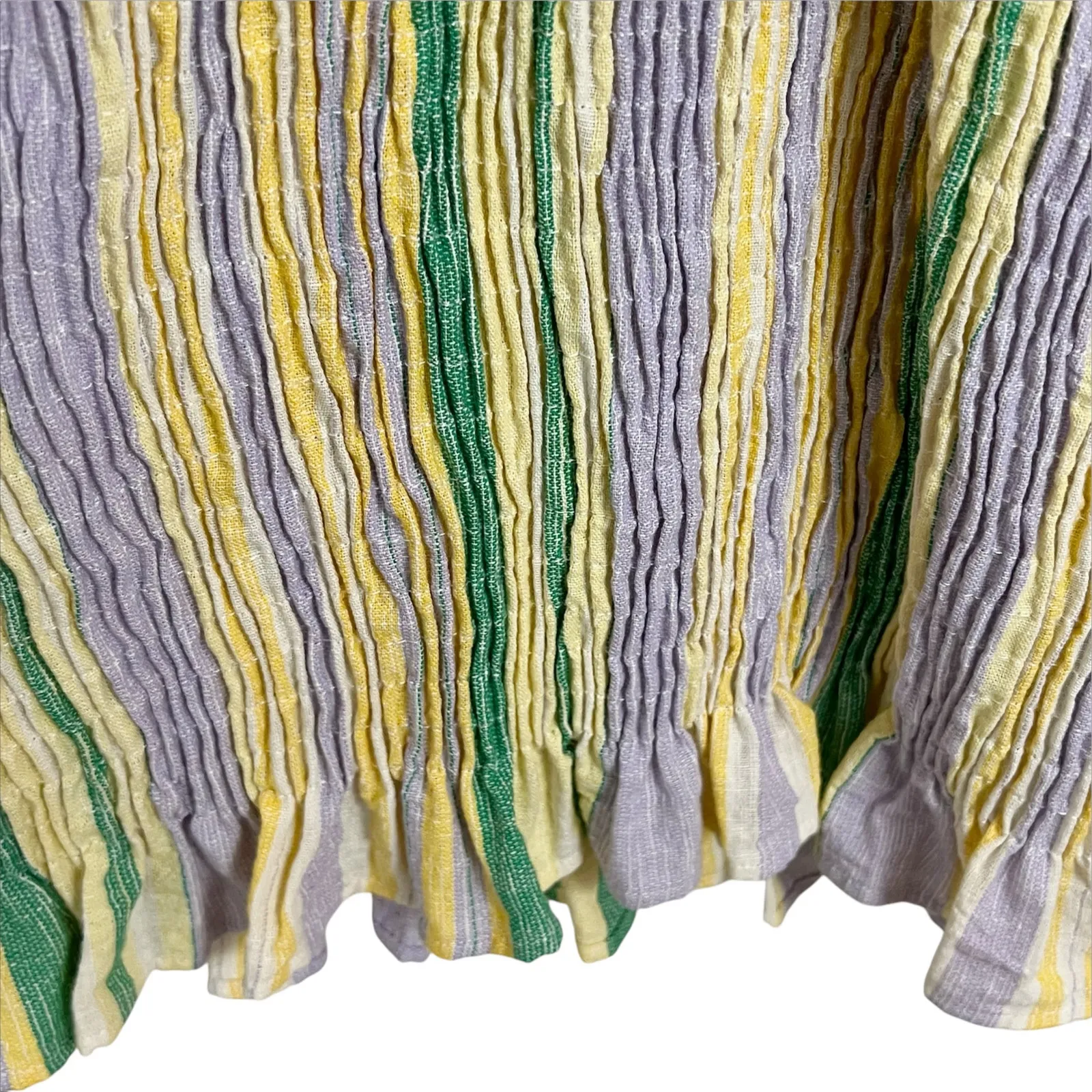 Zara Blogger Favorite Pastel Striped Smocked Skirt Valery Dress Size XS - Image 7