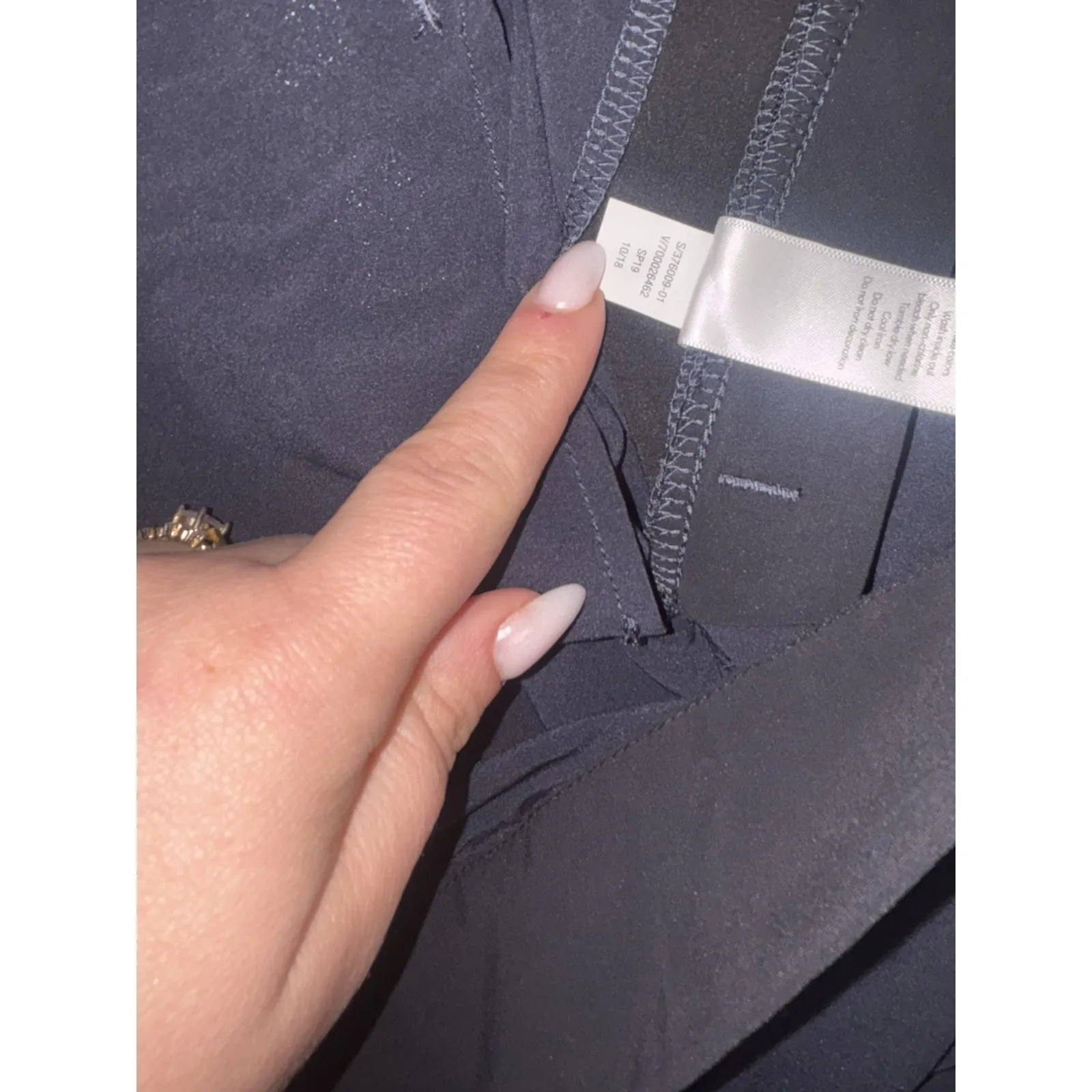 athleta Gramercy Track Trouser navy/black size 2 - Image 7