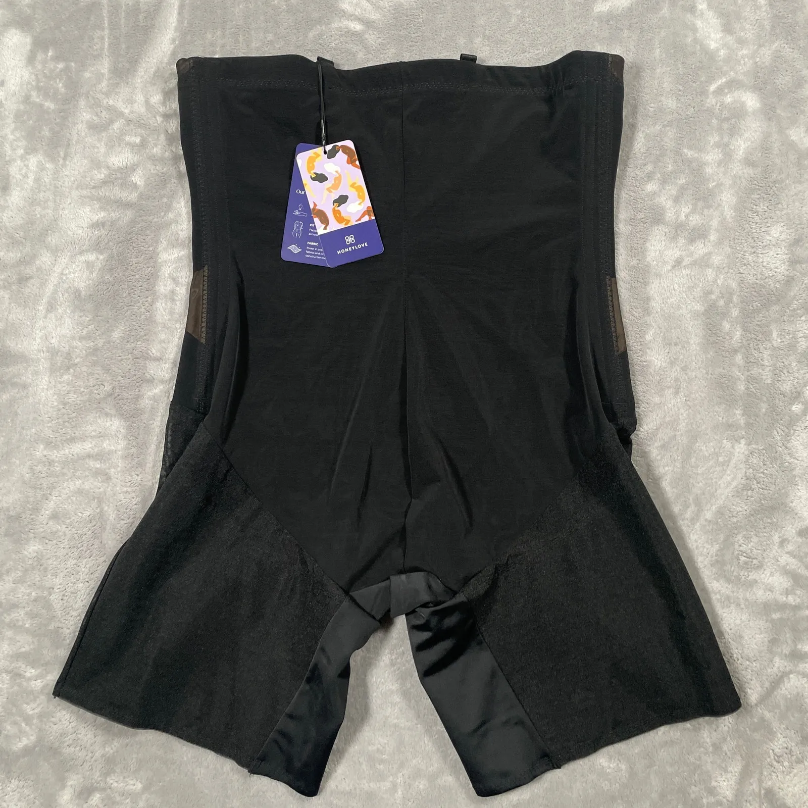 Honeylove Shapewear 1X Black SuperPower Girl Short Compression Shaping Smoothing - Image 2