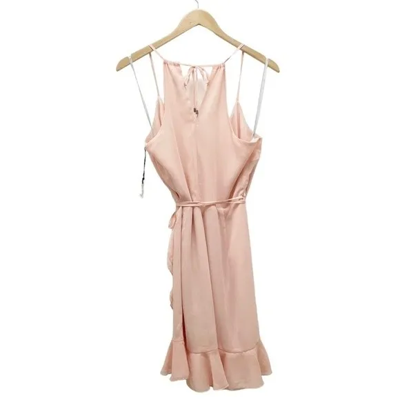 NWT Lovers and Friends x REVOLVE Gigi Wrap Dress in Blush Women’s Size Medium - Image 3