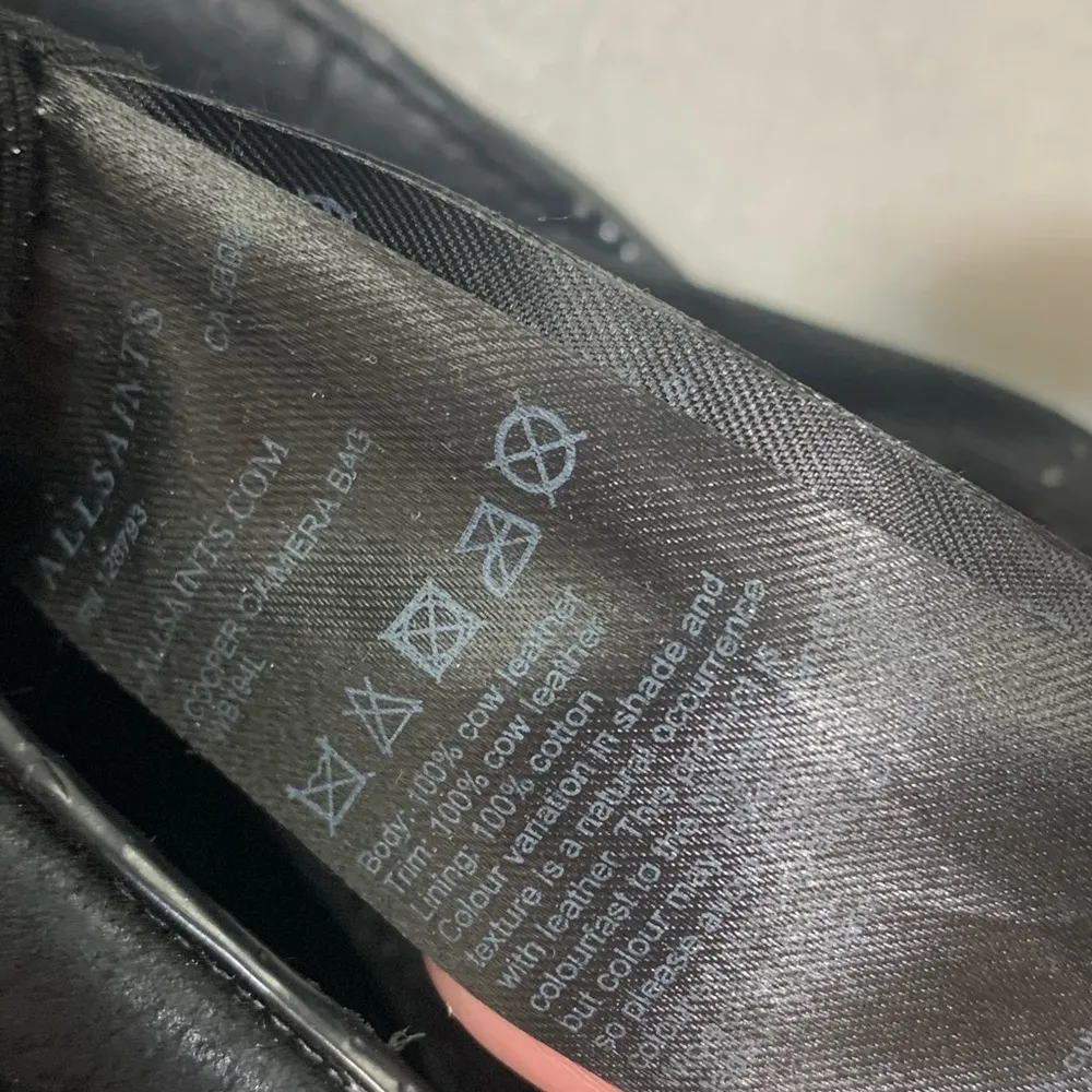 Suede Leather Crossbody Bag, - Image 9