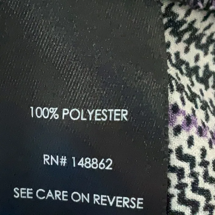 Torrid Grey & Lilac Plaid Studio Bubble Satin Bow Tie Blouse Plus Size 2X - Image 8