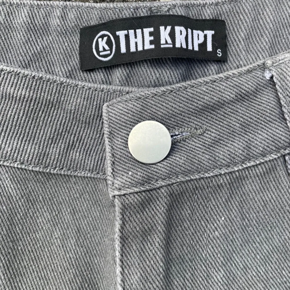 The Kript Landscape Graphic Print Jeans, Route 66, Streetwear Pants SZ S - Image 4