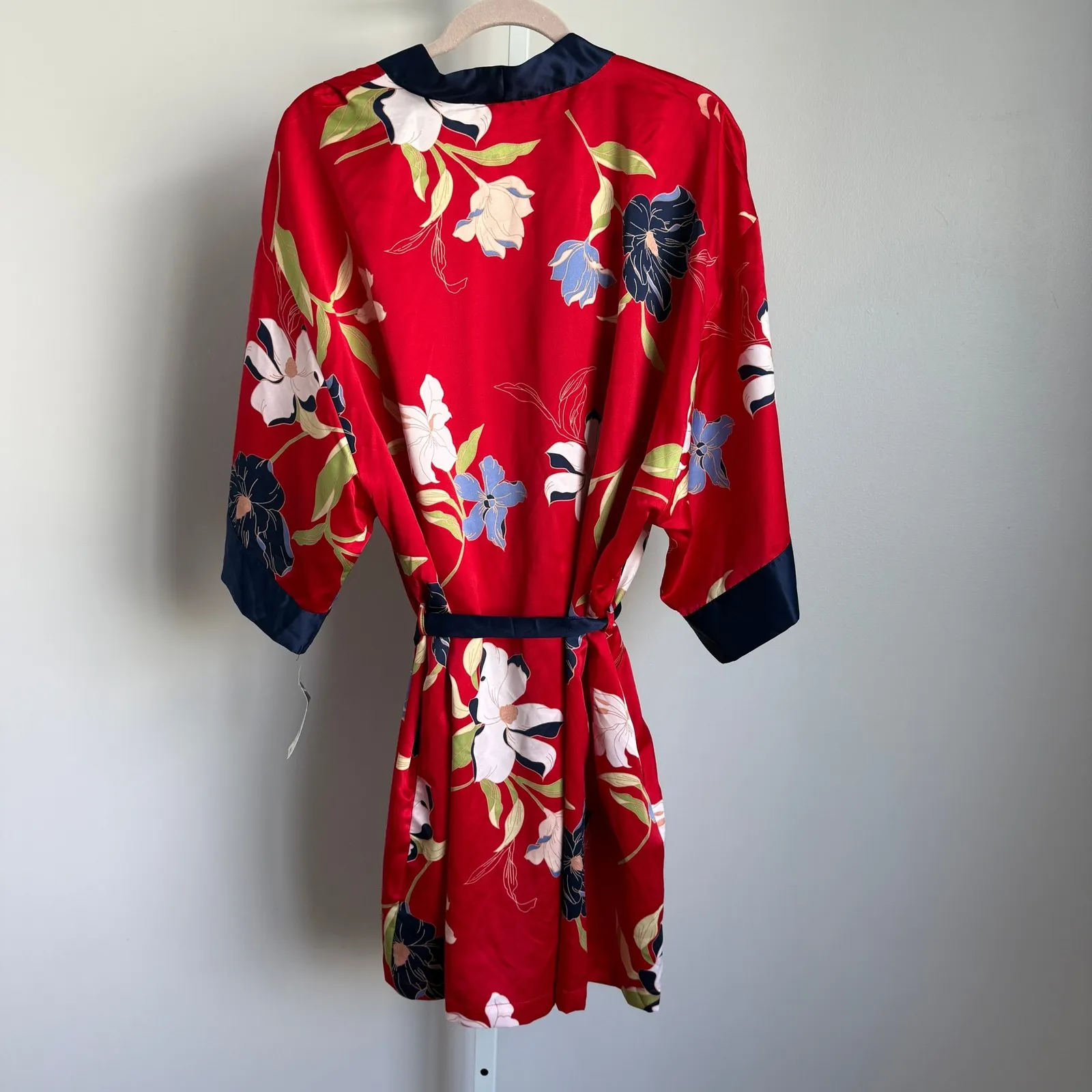 INC International Concepts XXL Red Floral Print Robe & Chemise Set NWT - Image 13