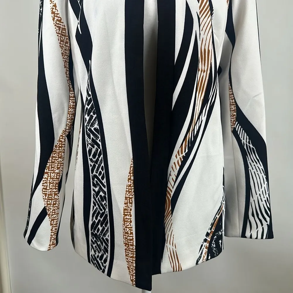 Dennis Basso Printed Luxe Crepe Jacket Size 4 NWOT - Image 6