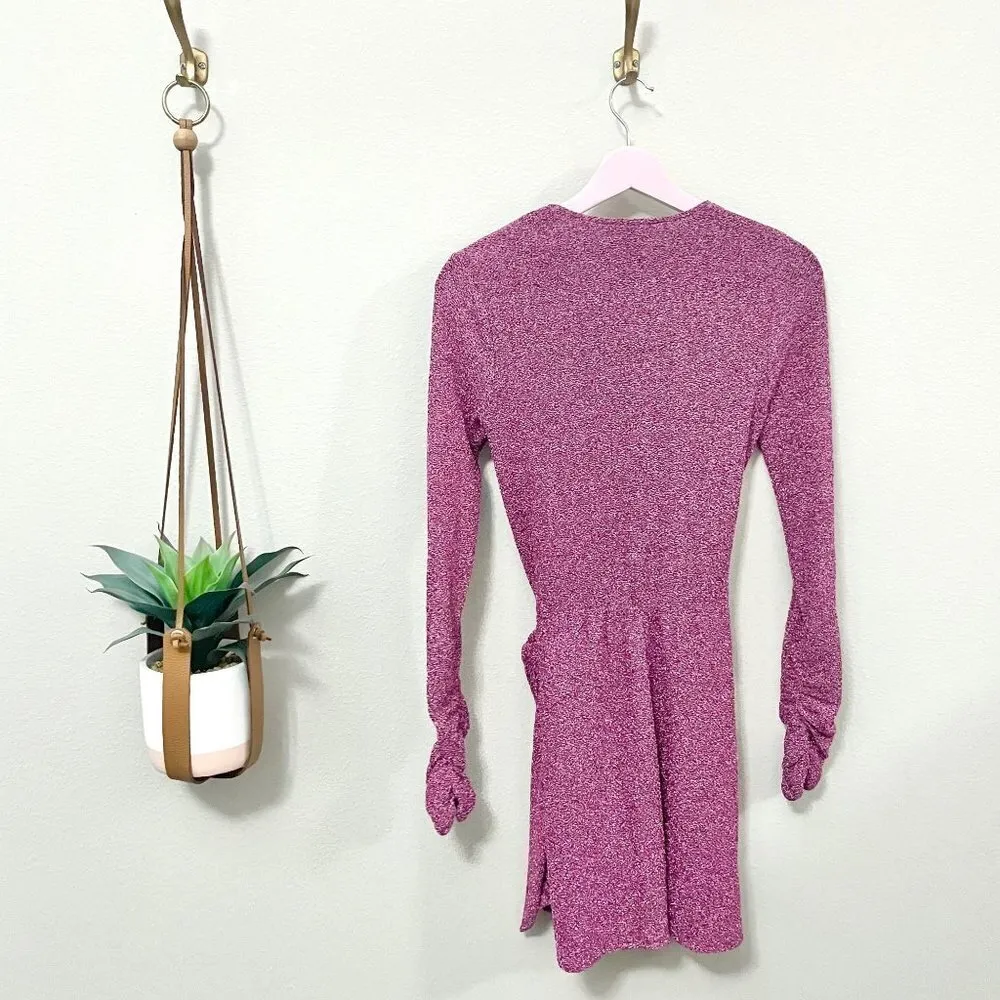 Show Me Your Mumu Kimora Mini Dress Shimmy Shine Pink Shimmer Size S - Image 7