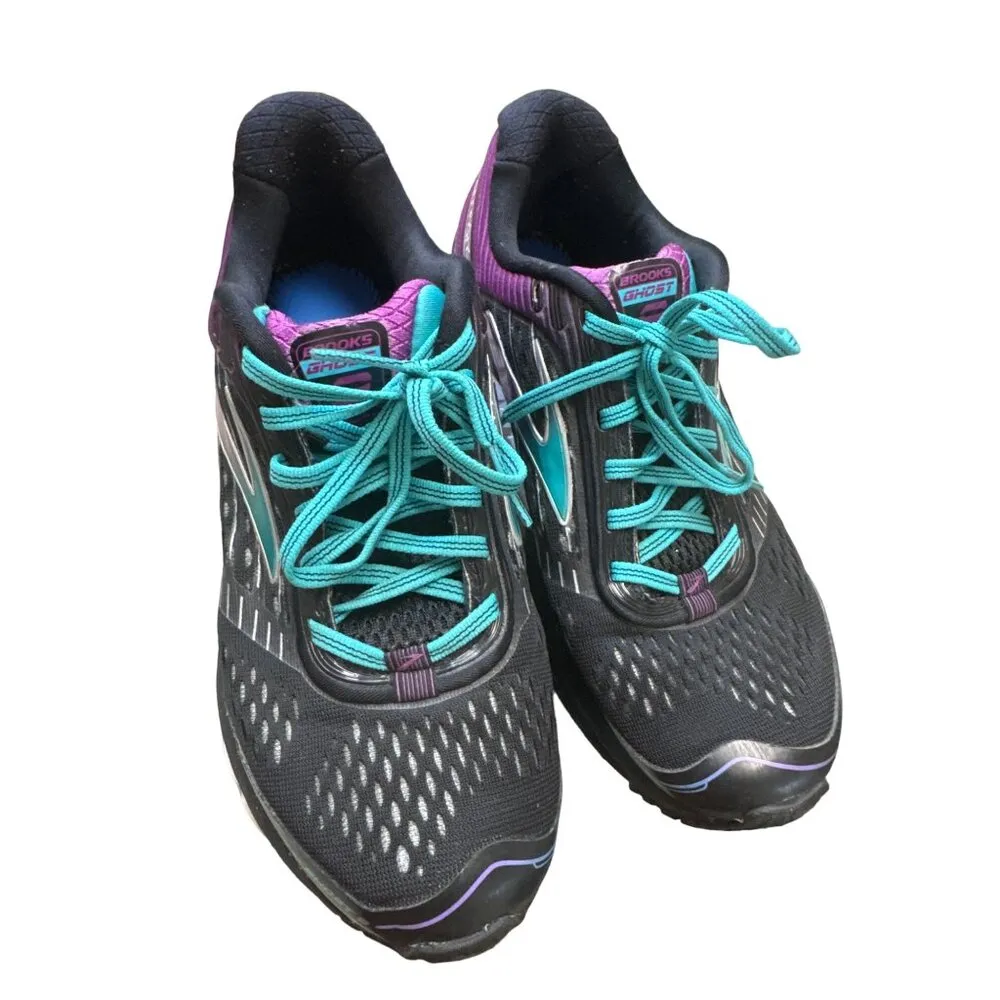 Brooks Ghost women’s black pink running shoes sneakers size 8 SKU 3824 - Image 12